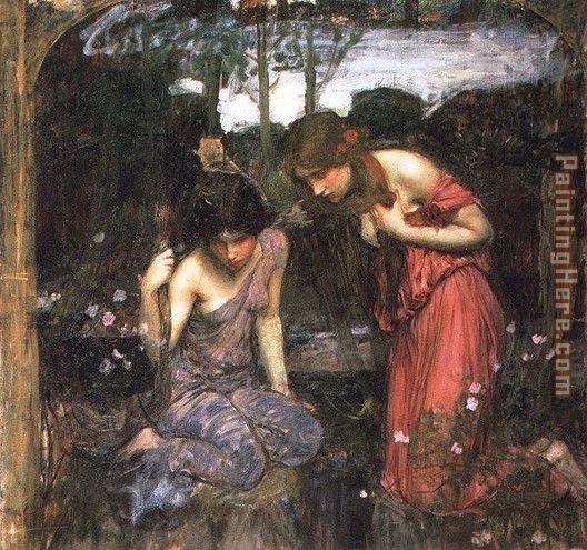Nymphs Finding the Head of Orpheus painting - John William Waterhouse Nymphs Finding the Head of Orpheus art painting